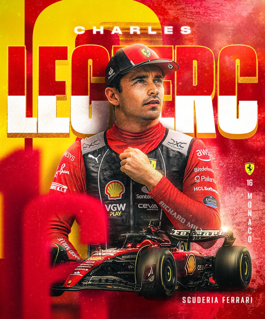 Poster for F1 Driver Charles Leclerc